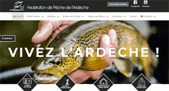 Desktop Screenshot of peche-ardeche.com